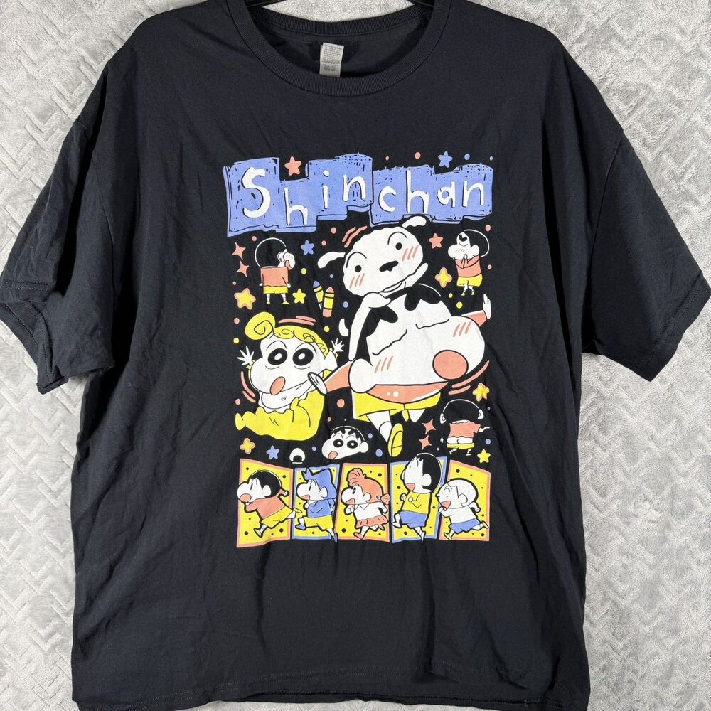 Crayon Shin Chan T-Shirt Shimamura Funny anime japan kawaii Gift Shirt XL